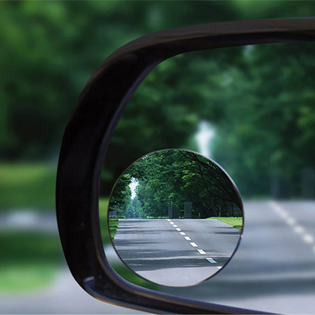 1 пара Авто заднего вида круглое выпуклое зеркало маленькая сторона 360 широкий угол круглые автомобильные наклейки для авто Регулируемая слепое пятно зеркало