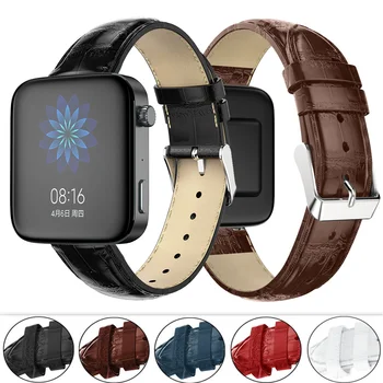 

18mm Watch band For Xiaomi Smart Mi Watch Genuine Leather Strap Quick release Pin Replacement Bracelet Watchbands miwatch ремешо