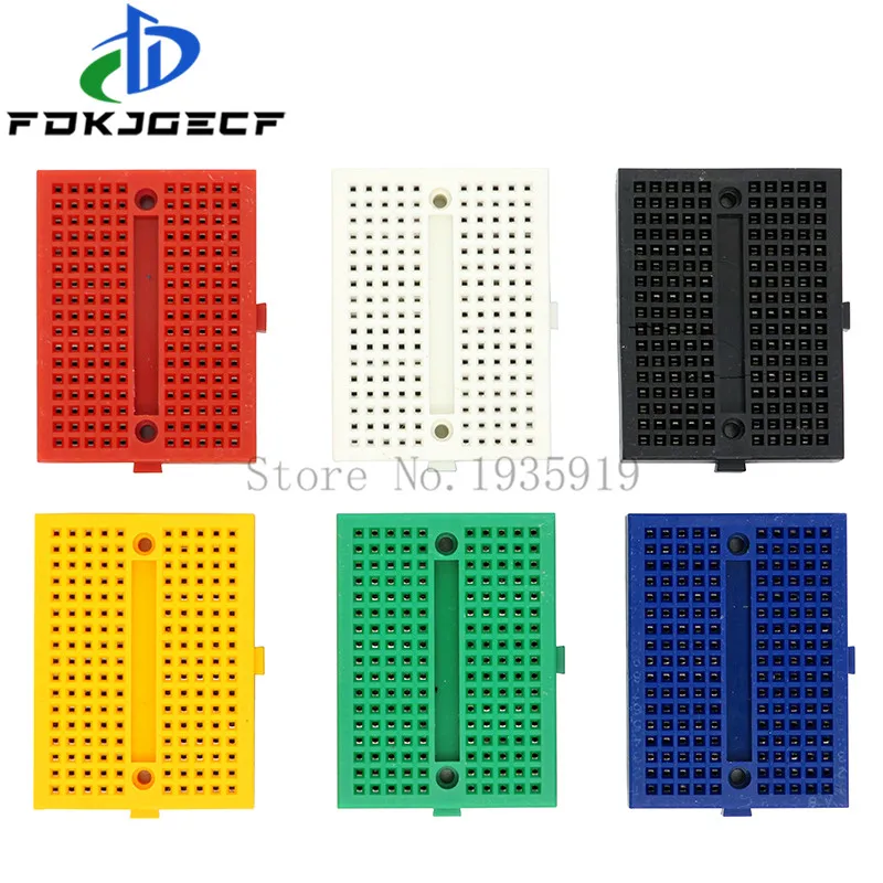 SYB-170 Mini Solderless Prototype Experiment Test Breadboard 170 Tie-points 35*47*8.5mm for arduino diy kit | Электронные
