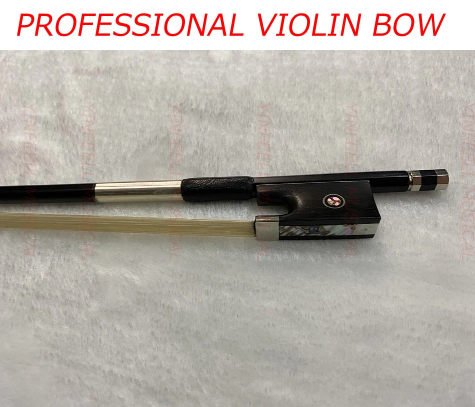 Description Picture 2 of item4/4 Carbon Fiber Violin Bow Black carbon Bow 4/4Violin Bow Ebony Frog4/4,3/4,1/2,1/4,1/8,1/10 all of size