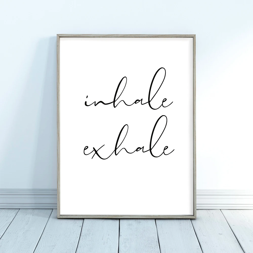 Namaste-Lotus-Print-Zen-Yoga-Wall-Art-Canvas-Painting-Picture-Inhale-Exhale-Modern-Minimalist-Poster-Home (2)