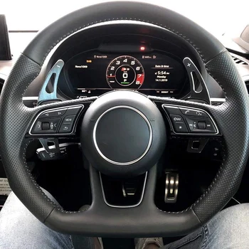 

Paddle Shifter Extension , Aluminum Metal Steering Wheel Paddle Shifter Extensions for A4 A5 Q7 TT TTS