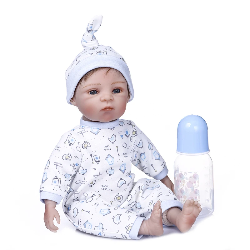 

35cm Sleeping Reborn Baby Dolls soft Silicone bebe reborn boy girl Lifelike Alive Babies Toys Kids Gift Dolls