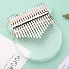 

8/17/21 Key 21 Tone Kalimba Crystal Transparent Thumb Piano Acrylic Finger Piano Kalimbas 17/21Keys April Yang Kalimba Mini