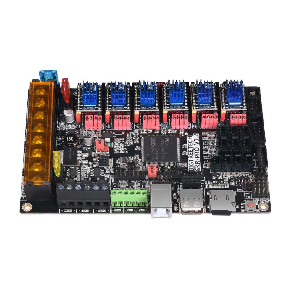 Материнская плата BIGTREETECH SKR PRO V1.2 32 бит TMC2208 TMC2209 UART Driver Dual Z axis детали для 3D принтера