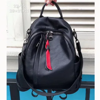 

Fashion Waterproof Leather Mini Girls Backpack Soft Leather Backpack Cowhide Backpack Women Shoulder Bag Travel Bag