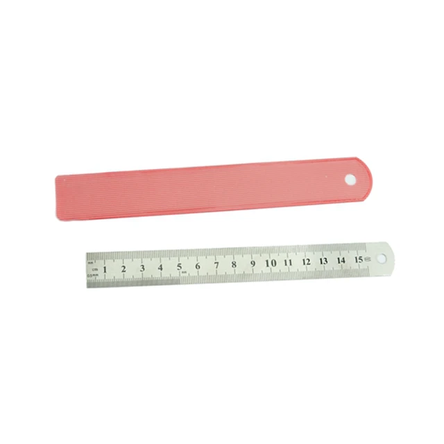 SWORDFISH Stainless Steel Straight Ruler Metal Ruler 15/20/30cm Double Side  Scale Measuring Precision Tool