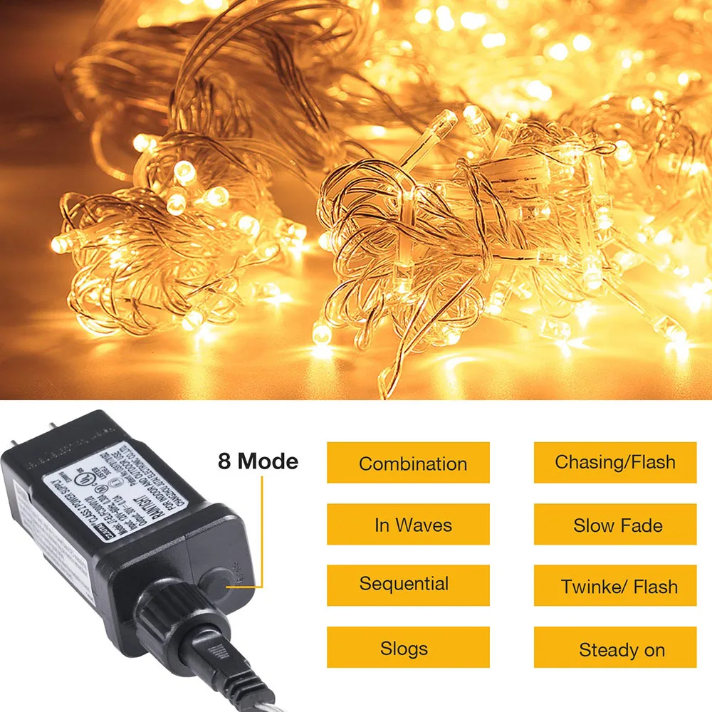 8 режимов Linkable 3x3 м 300 светодиодный оконный занавес струнный свет домашнее декоративное освещение сада для рождественской вечеринки свадьбы Патио газон
