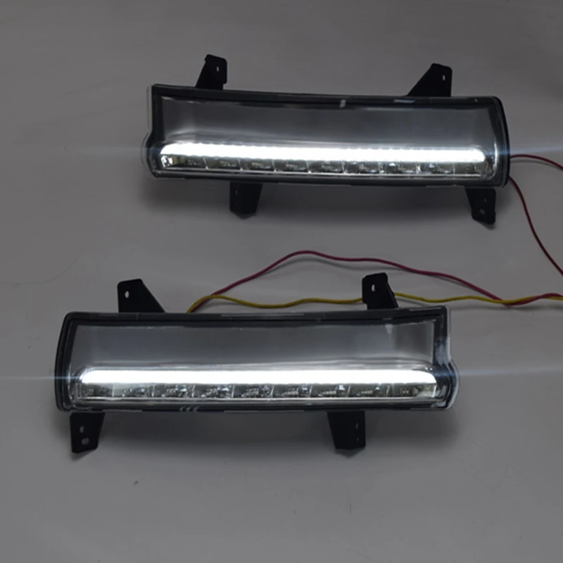 СВЕТОДИОДНЫЙ DRL Дневной светильник противотуманная фара автомобиля 12V для бега светильник s для Jeep Compass