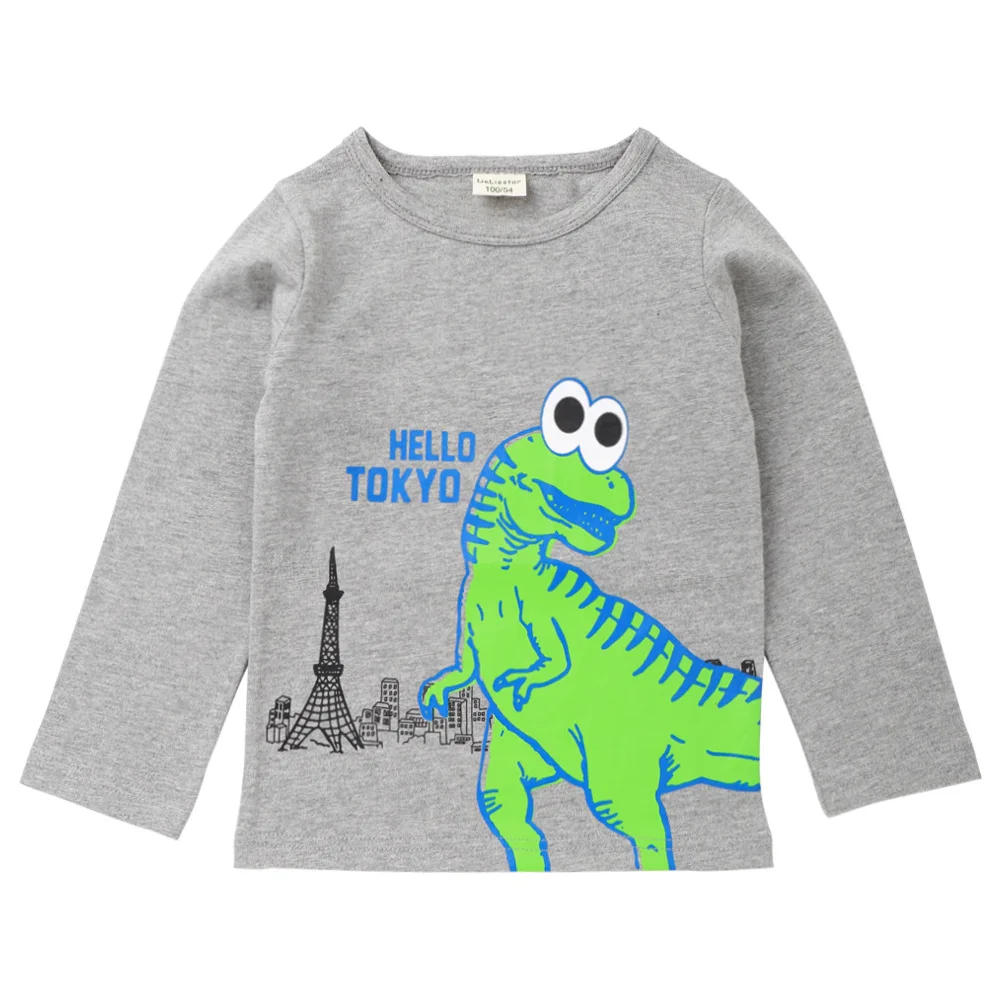 Otoño niños Топы великолепные футболки с принтом кошек niños ropa niños Футболки - Цвет: MF8722 grey