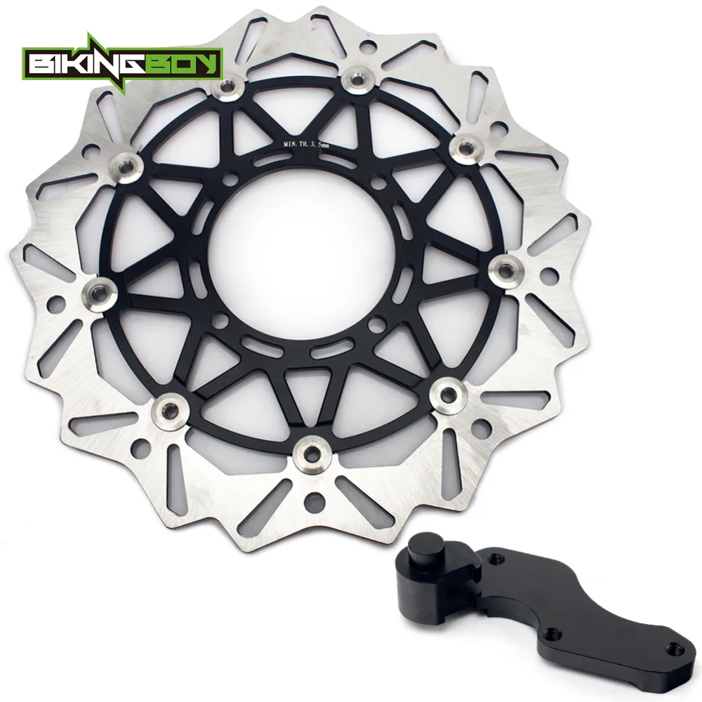 BIKINGBOY 320 мм передние тормозные диски роторы Brakcet для Kawasaki KLX 250 R 1993-1996 KLX 300 R 1997-2007 KLX 650 R 1997-2003