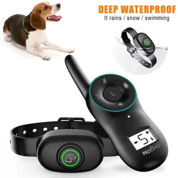 

New Electric Auto Dog Training Collars Waterproof Rechargeable Dog Collar With 400m Remote Control Receiver Pet Training