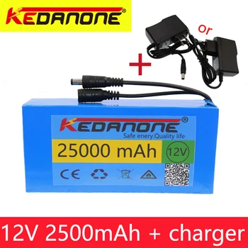 

NEW!!! 12v 25000mAh lithium-ion Rechargeable battery High Capacity 12.6v 25Ah AC Power Charger With charging indicator + charger