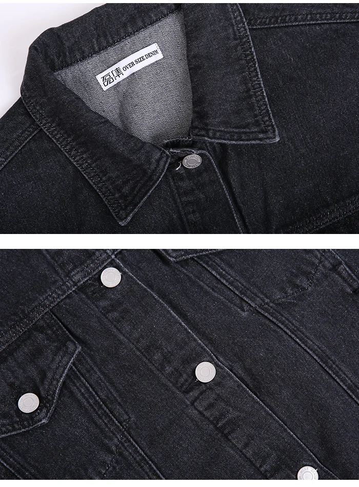 Женская длинная джинсовая куртка LEIJIJEANS, простая черная и голубая однобортная свободная куртка, новая модель большого размера 6XL