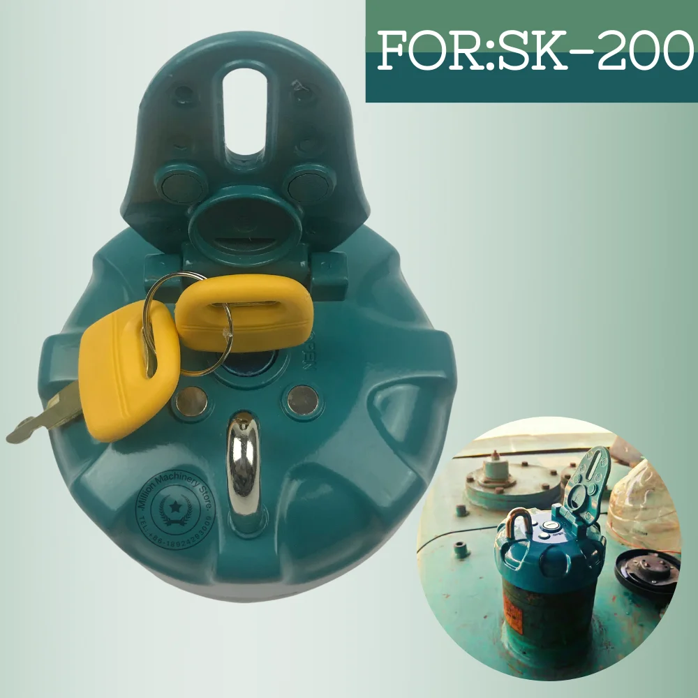 Excavator Kobelco engine diesel tank cover for Kobelco SK60/75/100/120/200/210/230/260-8/Super 8, high-end diesel tank cover