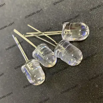 

10PCS DIP 10MM LED Transparent Red Yellow Green Blue Warm White RGB hight bright F10 bulb Water Clear bead light emitting diode