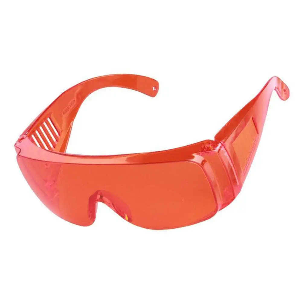 Промышленные защитные очки для защиты труда, анти-лазерные инфракрасные защитные очки, линзы для ПК, анти-туман, анти-УФ, анти-ударная одежда для глаз - Цвет: orange red