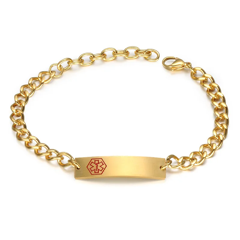 Независимая станция Горячая медицинский знак титана стали высокого качества браслет двойной змеи и трость