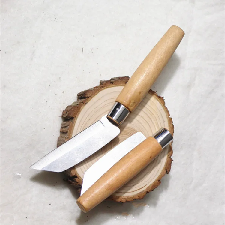 Новейший карманный нож, мини фруктовые ножи, лезвие из нержавеющей стали, складная деревянная ручка, подарок, рекламный товар, аксессуары для кухонных инструментов
