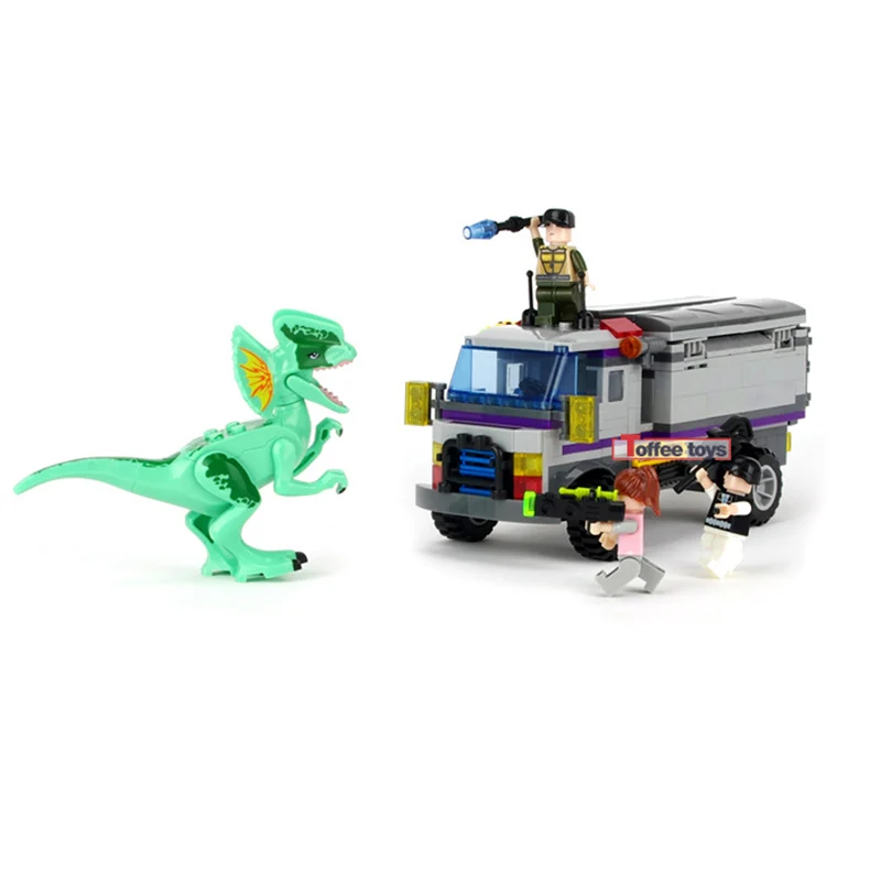 Jurassic World Compatible Legoinglys Set 4 Park 3 Dinosaur T rex Building Blocks Bricks Children Boys 2