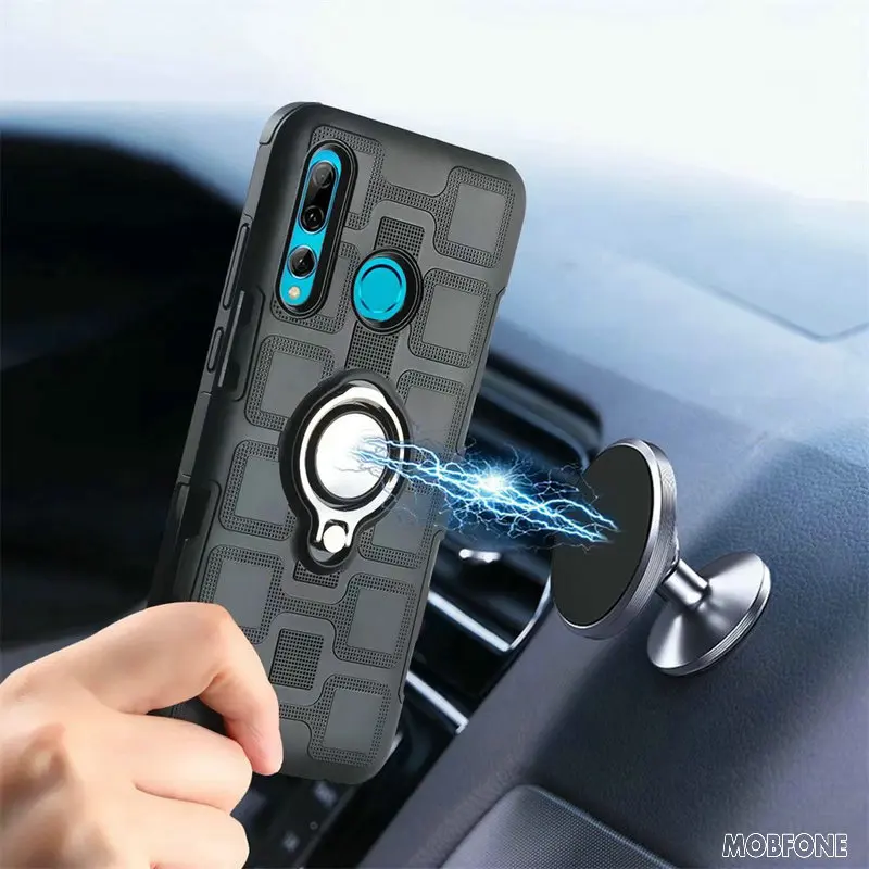 

For Coque Samsung Galaxy A10 A20 A30 A40 A50 A60 a70 A80 A90 Case Finger Ring Shock-Proof Armor Cover A10E A20E A10S A20S Holder