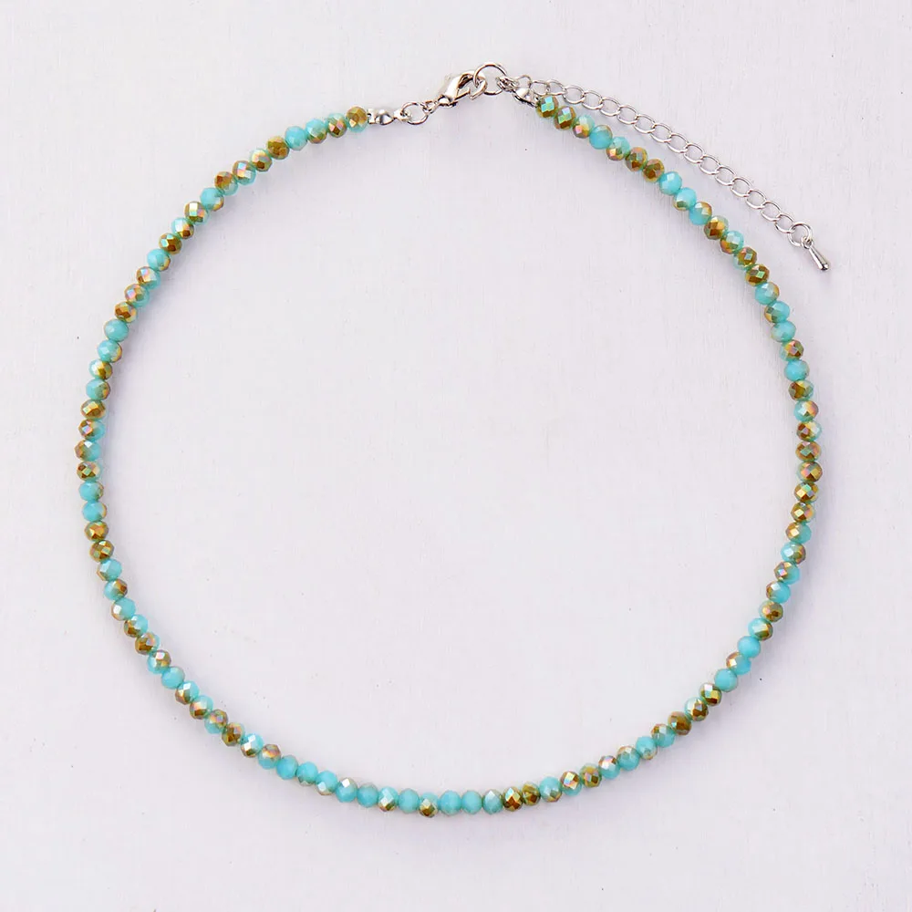 Womans Choker 4MM Bling Crystal Choker Necklace 2021 Womens Simple Collar Necklace Neck Choker Bohemia Jewelry Dropshipping - Image 6