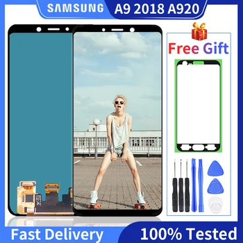 

100% Tested AMOLED For Samsung Galaxy A9 2018 A920 A9S A9 Star Pro LCD Display Touch Screen Digitizer Replacement For A920