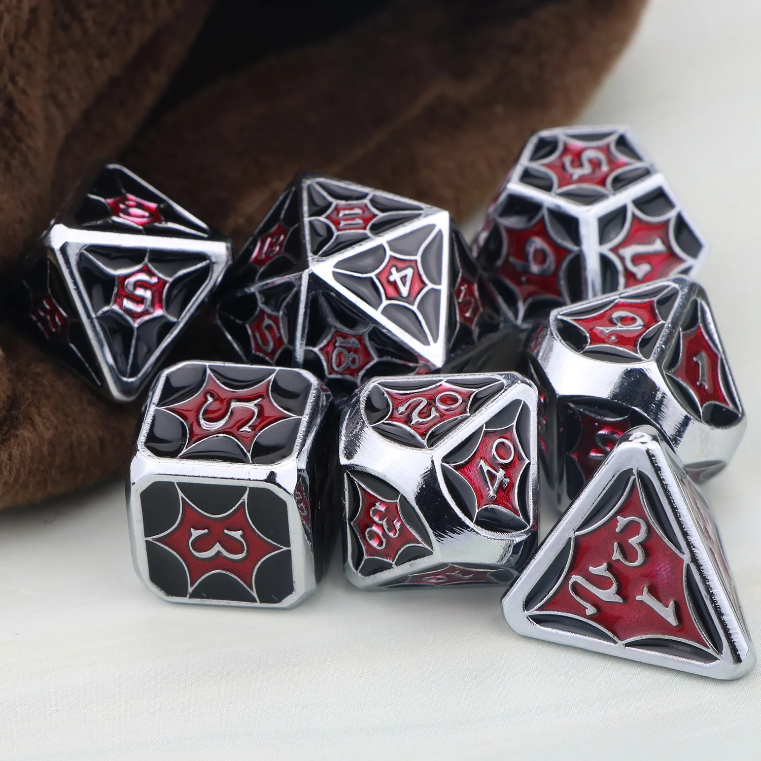 Металлические игральные кости dnd комплект Настольный MTP ролевая игра Радуга d &amp