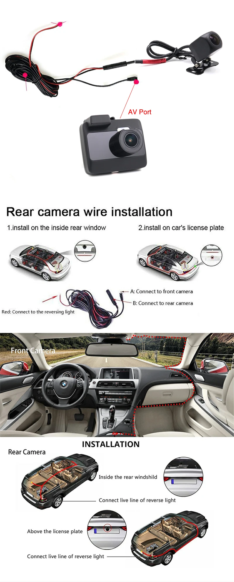 L109 install rear camera