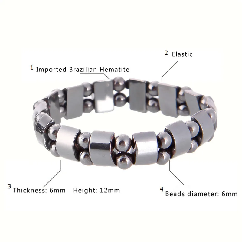 Magnetic therapy Health care Loss Weight Effective Black Stone Bracelets slimming Stimulating Acupoints Arthritis Pain Relief