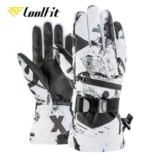 Coolfit luvas de esqui unissex, luvas ultraleves impermeáveis de inverno, quentes para motocicleta, snowboard, equitação, neve, impermeáveis