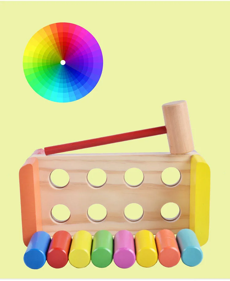 Деревянная игрушка-сепаратор, красочный игрушечный цилиндр, настольная игра, интеллектуальная развивающая игрушка
