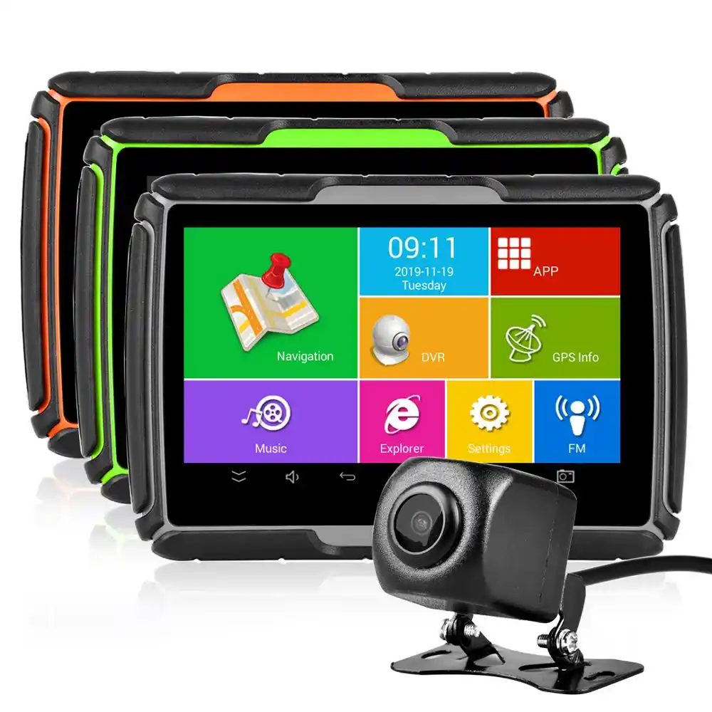 Fodsports Motorcycle Gps Navigation Hd Dvr Android System Wifi Bluetooth 4 3 Inch Tft Touch Screen Ipx7 Waterproof Motorcycle Gps Aliexpress