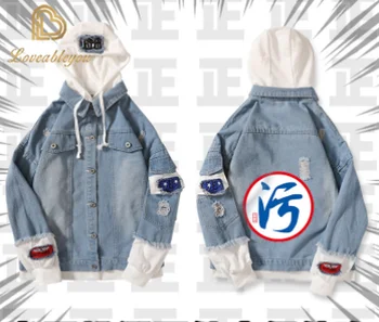 

Men Denim Jacket Streetwear Hip Hop Men's Hooded Jean Jackets Male Casual Loose Outerwear 2020 New Spring Fashion Slim Fit Coat
