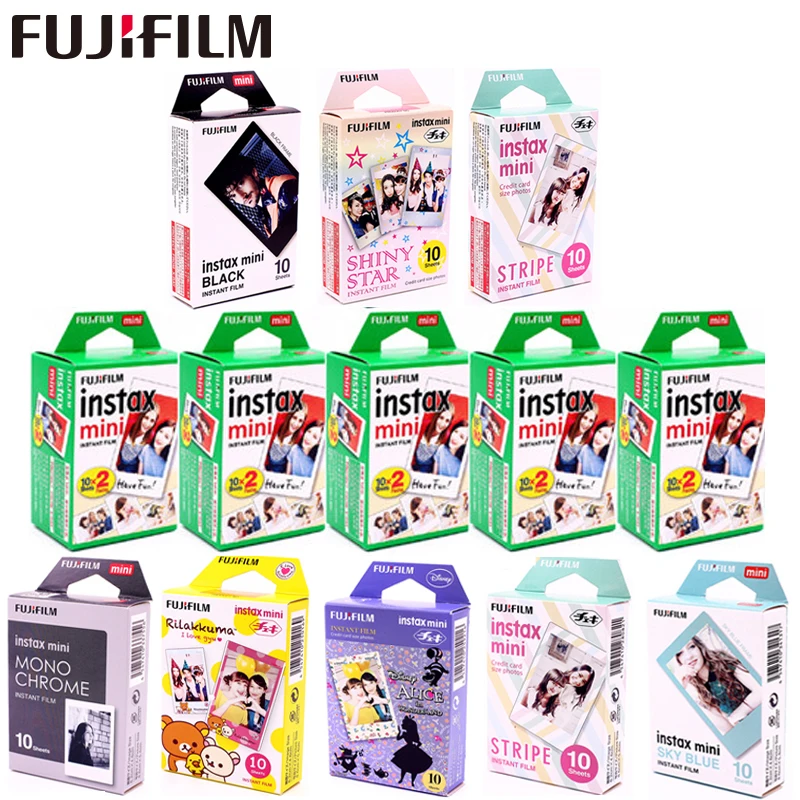 Fujifilm Instax Mini пленка 8 9 11 10 200 лист мини белая мгновенная фотобумага для камеры Mini7s 50s
