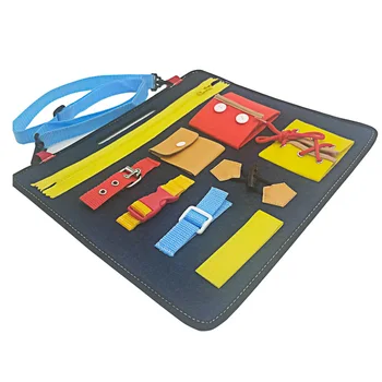 

Drawing Zipper Wearing Clothes Montessori Felt Board Toy Button Bucklethe Shoes Buckle Early Education Intellectual Development