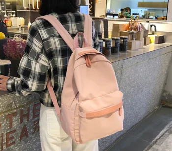 

fresh Style Women Casual Backpack Large Capacity Student Schoolbag Simple Fashion Girls Outdoor Travel Bag Mochila DF156