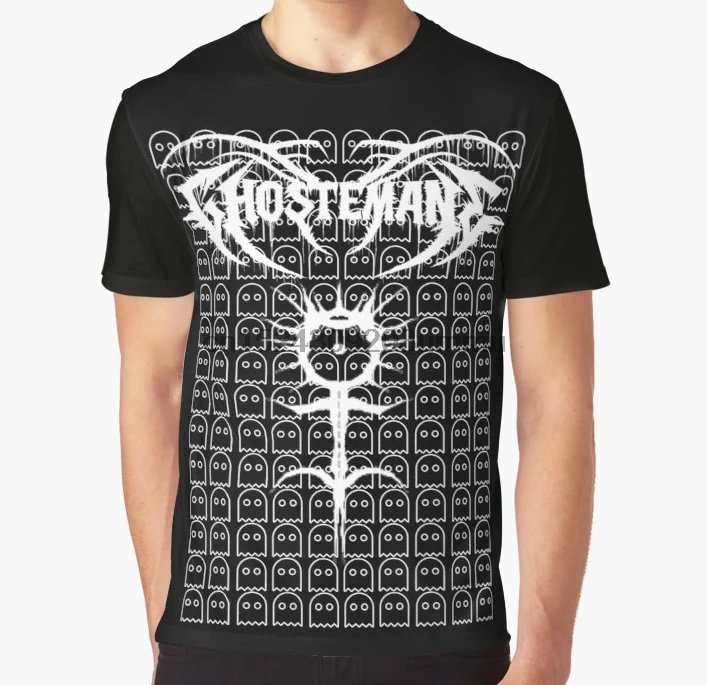 Женская футболка с принтом по всему миру, Мужская забавная футболка Ghostmane and Mini Ghost Bois Graphic, женская футболка
