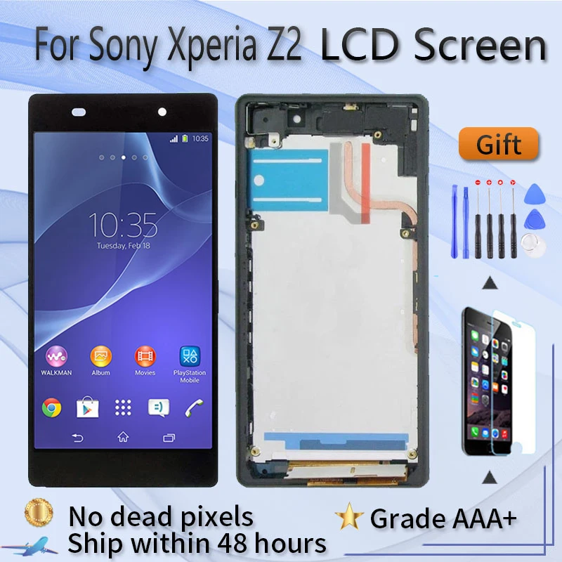 For Sony Xperia Z2 Lcd Screen Replacement D6503 D6502 So03f Lcd Display With Touch Broken