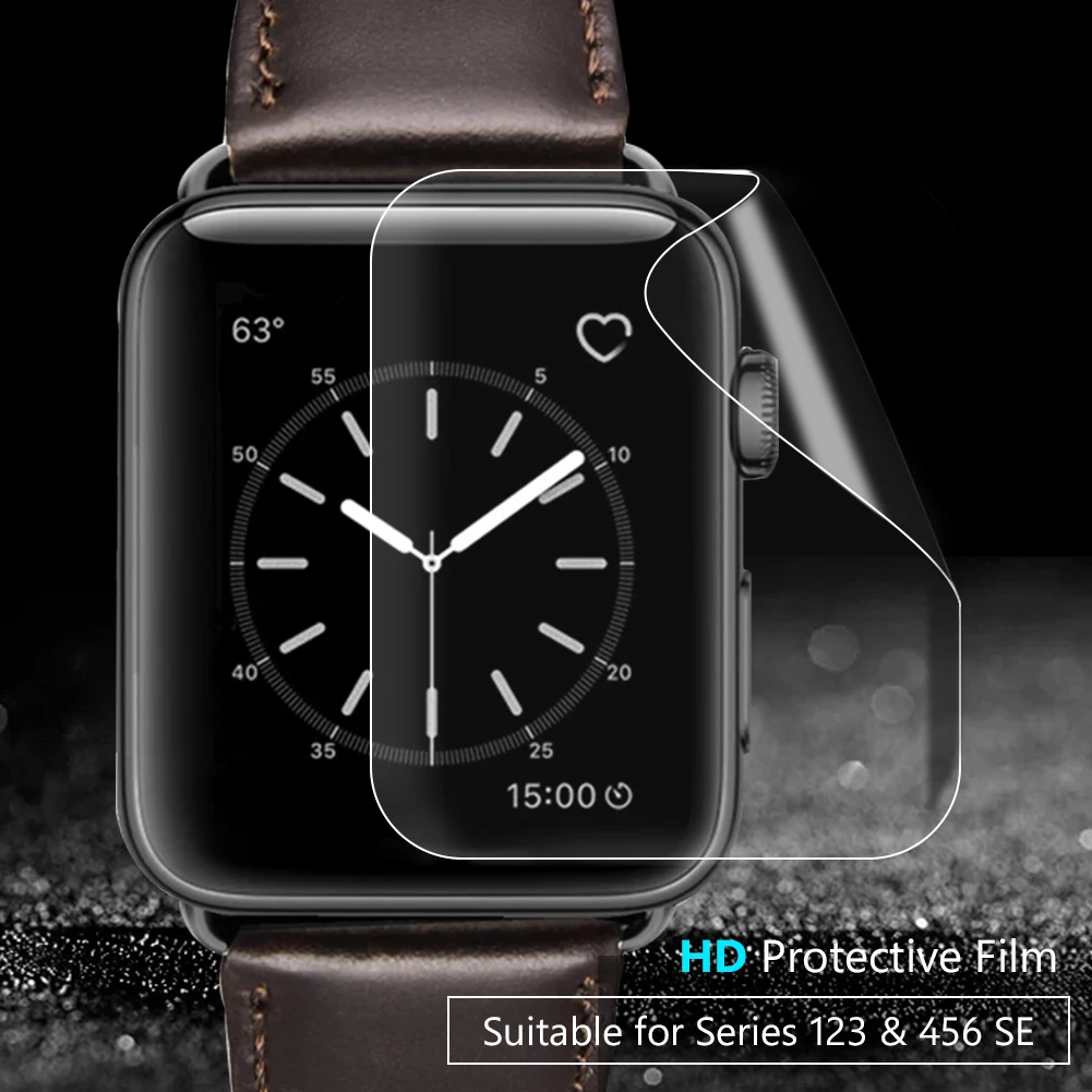 1/3 шт. ПЭТ Защитная пленка для Apple Watch 6 SE 5 4 40 мм 44 не закаленное стекло IWatch 3 2 1 38 42 |