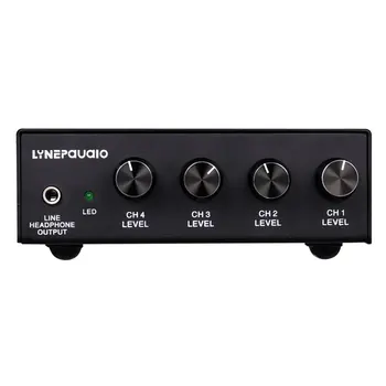 

B895 Mixer Professional Five-Channel Stereo Microphone Mic Mixer With Headphone Monitor +48V Power Supply