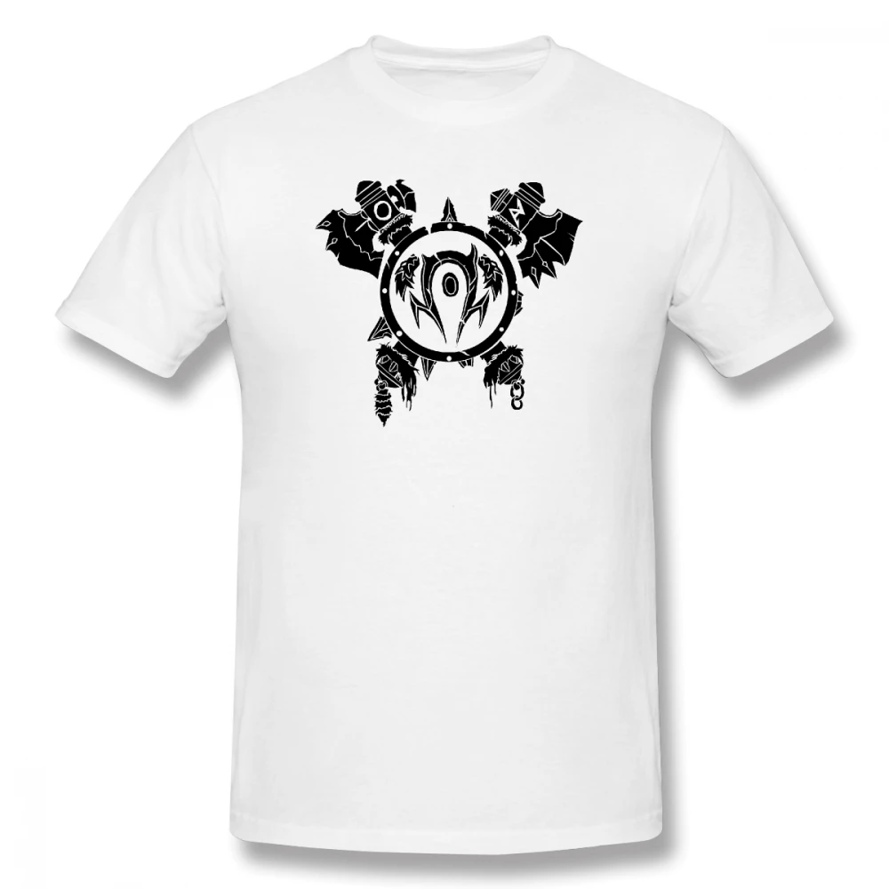 

2019 Men's Basic Short Sleeve T-Shirt 3D Print t shirt World Of Warcraft Drawing Cotton Funny T-shirt homme Top Tees