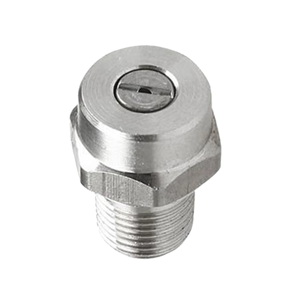 1 Piece 25 Degree Stainless Steel Washer Spray Fan Nozzle Tip NPT 1/8 Inch  High Pressure Spray Nozzle Tip for Pressure Washer