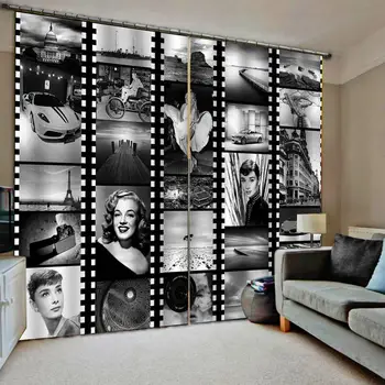

European character Creative Personalized Custom Curtains car 3D Digital print For Living room bedroom blackout Indoor Drapes