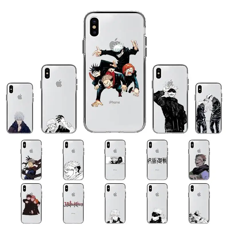 YNDFCNB Jujutsu кайсен Чехол для мобильного телефона iPhone 11 12 pro XS MAX 8 7 6 6S Plus X 5S SE 2020 XR fundas |