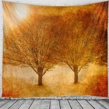 

Yellow tree tapestry Indian Mandala Witchcraft Hippie Tapestry Boho decor Macrame Wall Hanging Tapestry