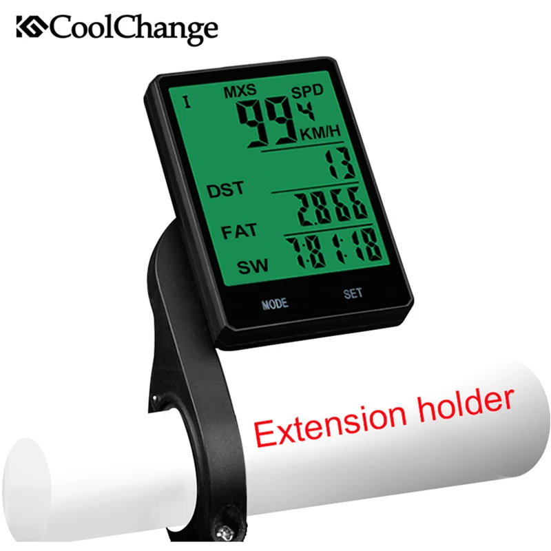 2.8'' Wired/Wireless Cycle Bicycle Computer Bike Speedometer Odometer Waterproof