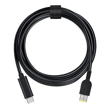 

Type-C Male to Small Square Port Lenovo Laptop PD Decoy Cable USB-C Power Fast Charging Cable 1.5 Meters