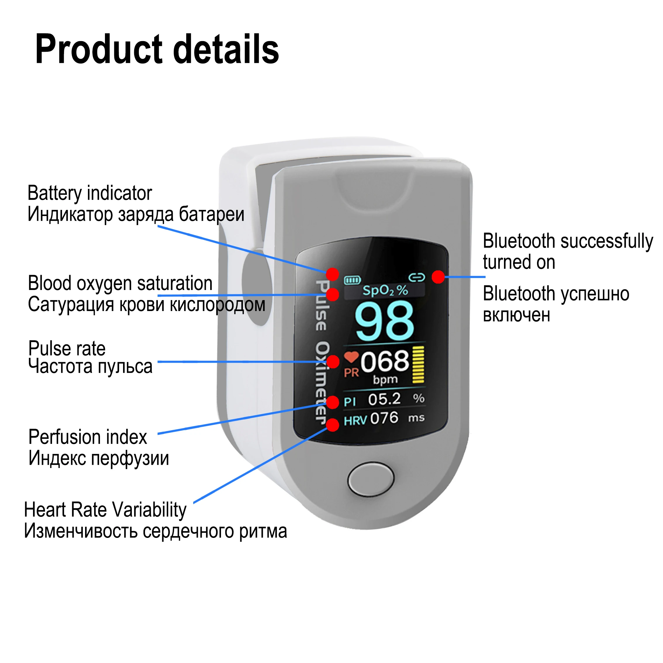 Bluetooth Finger Pulse Oximeter Sleep monitoring data analysis