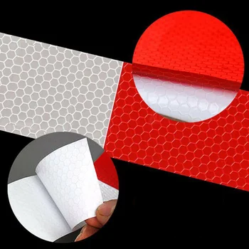 

Set Reflective Stickers Auto Parts Accessories Exterior Marking White+Red